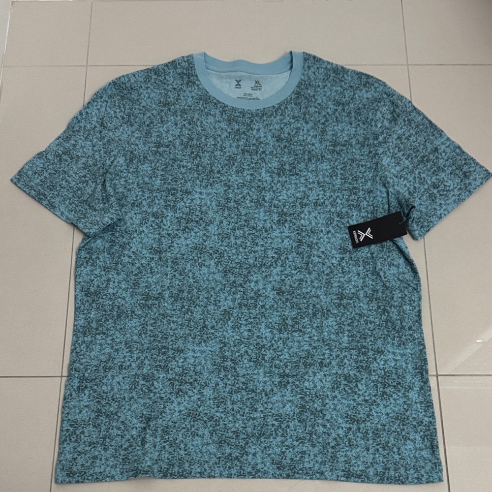 Xersion Men's Teal Textured Tee